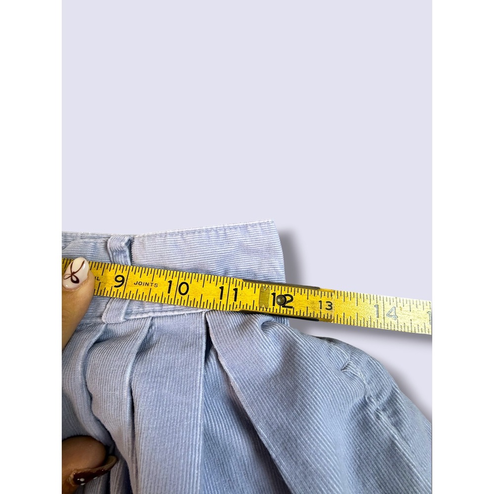 VTG Eddie Bauer Lavender Corduroy Pleated Cotton Skirt Vintage Size 6 WAIST 24" - Picture 5 of 10